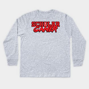 Scholar Gamer Kids Long Sleeve T-Shirt